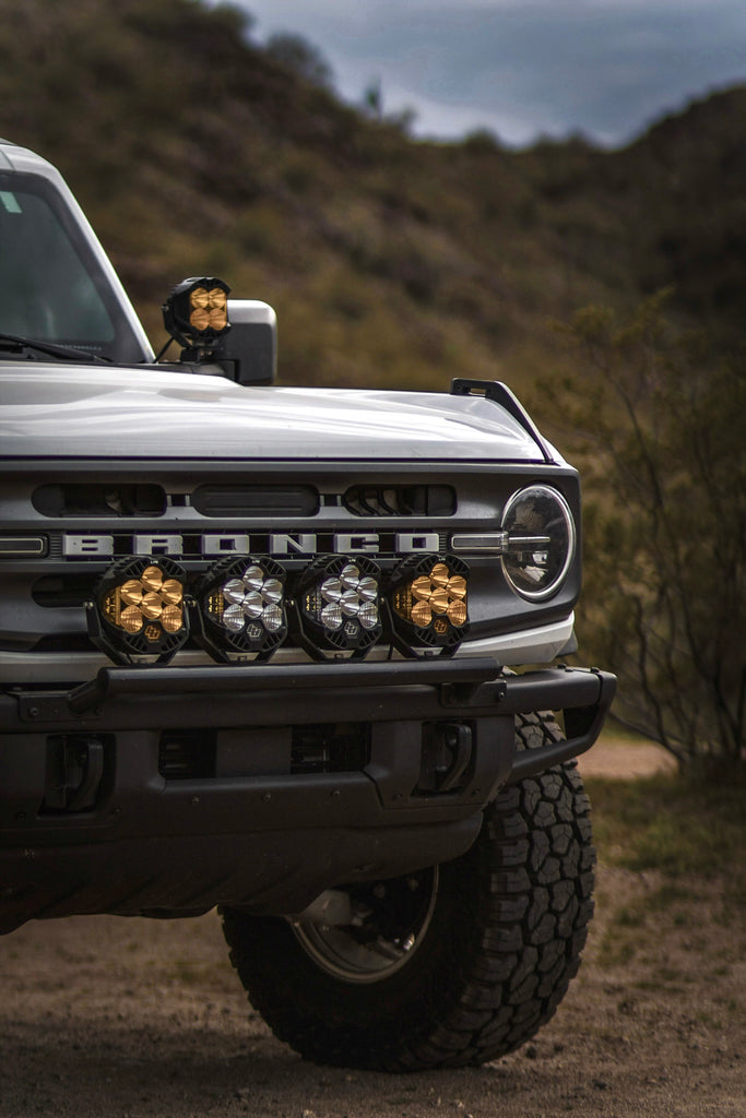 SS Built 21-24 Ford Bronco Bolt-On Push Bar/Light Mount