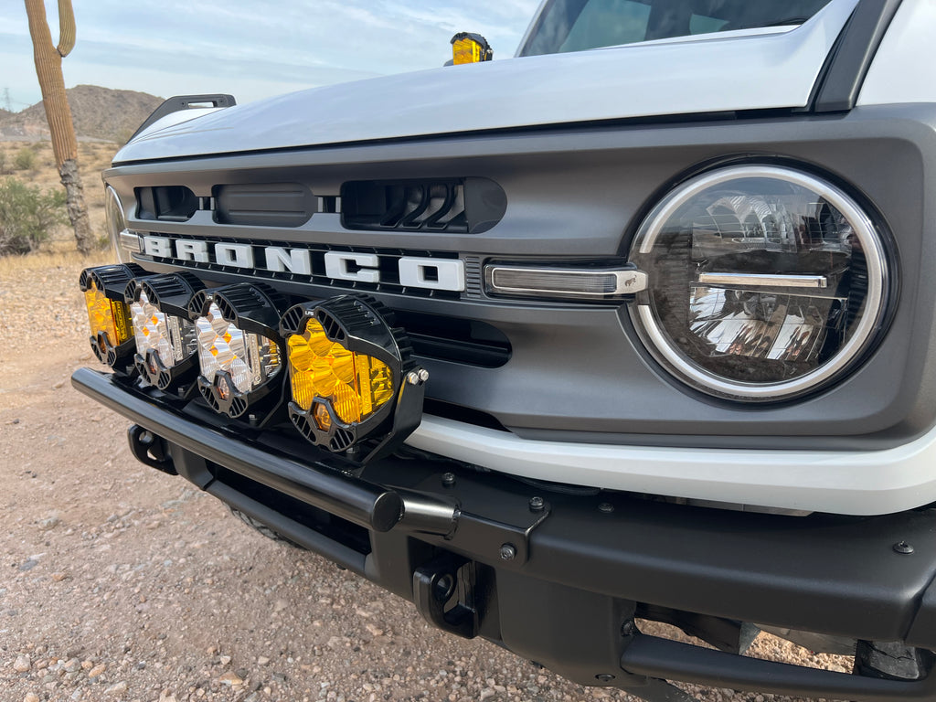 SS Built 21-24 Ford Bronco Bolt-On Push Bar/Light Mount